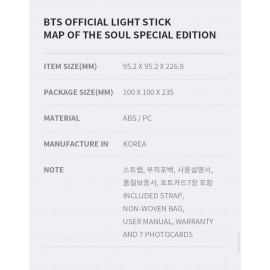 BTS Official Light Stick MAP OF THE SOUL Special Edition